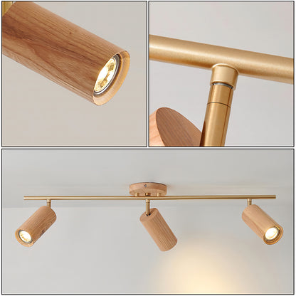 Wood Spotlight Track Light