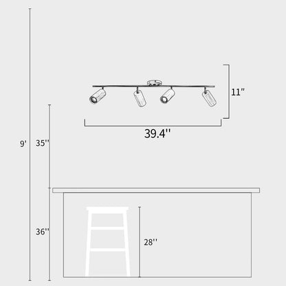 Wood Spotlight Track Light