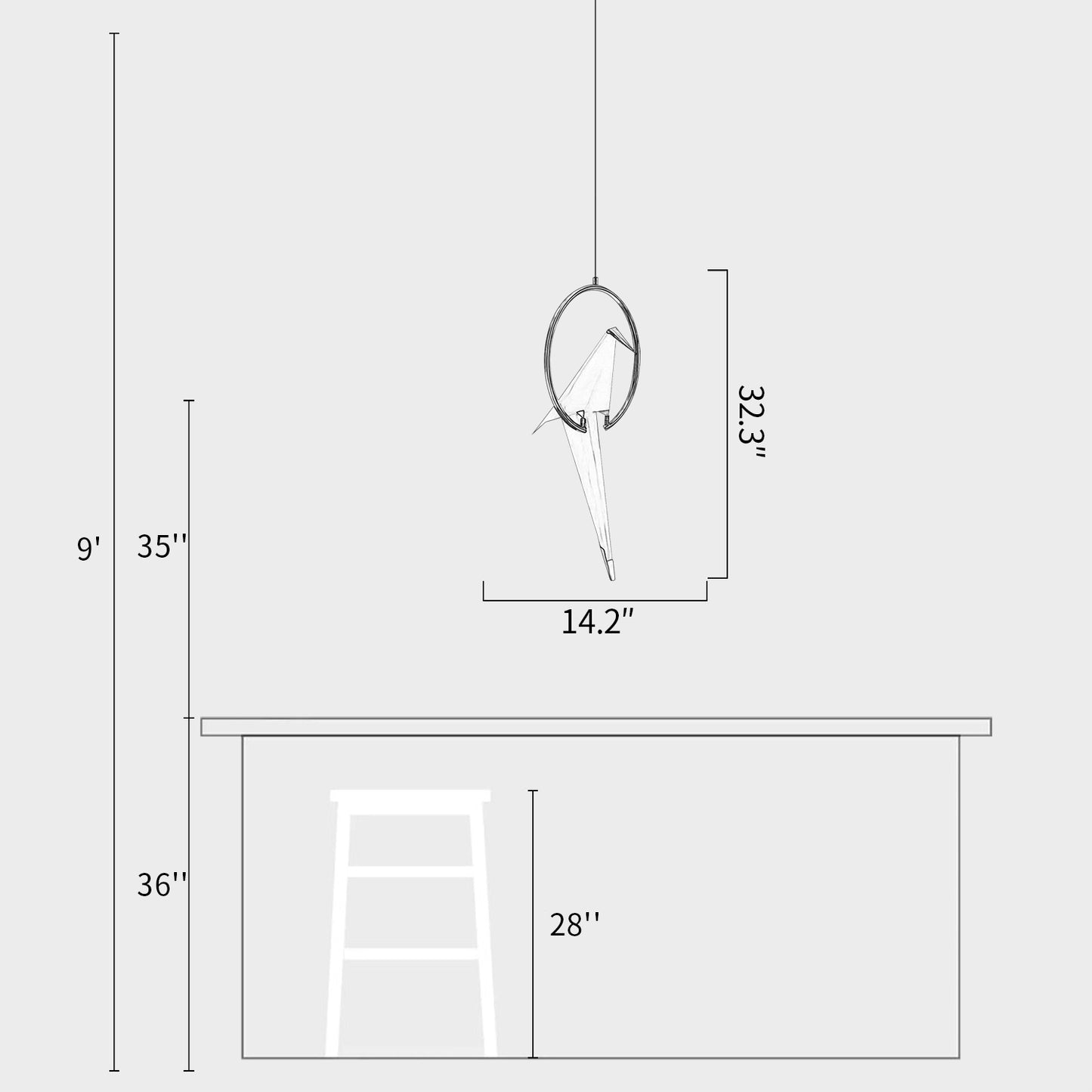 Woodpecker Pendant Lamp