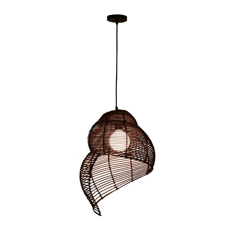 Conch Woven Pendant Lamp