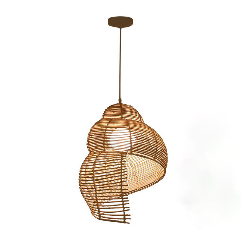 Conch Woven Pendant Lamp