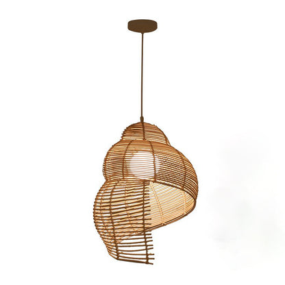 Conch Woven Pendant Lamp