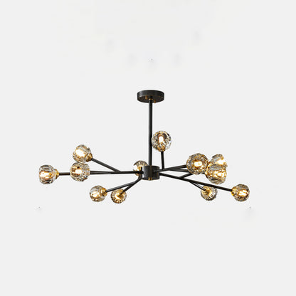 Crystal Ball Cluster Chandelier