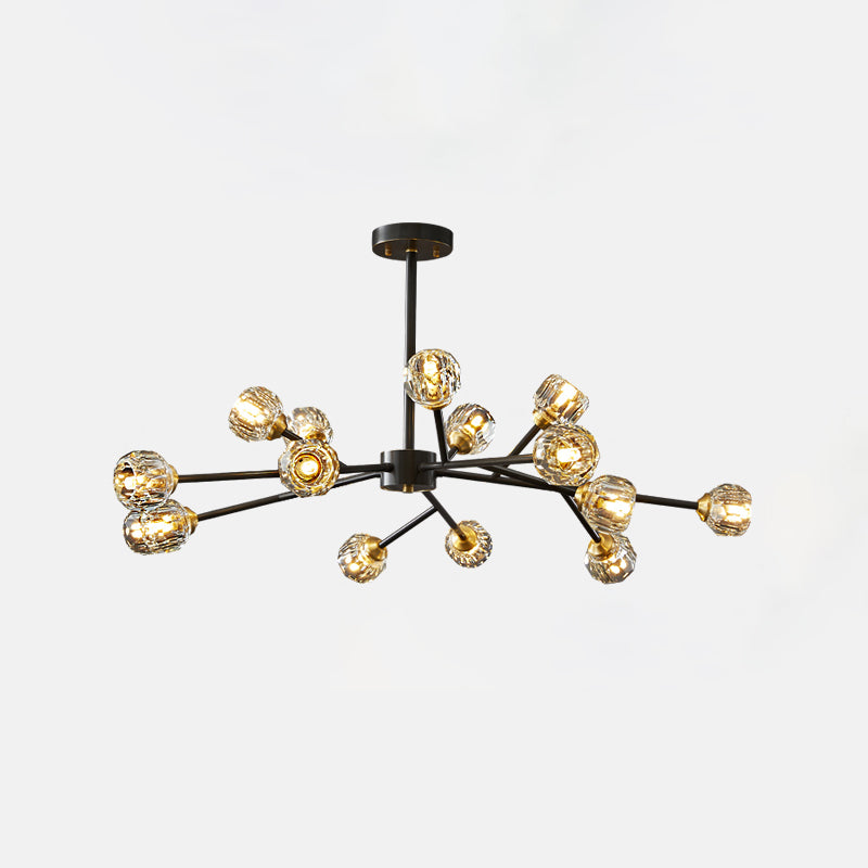 Crystal Ball Cluster Chandelier