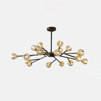 Crystal Ball Cluster Chandelier