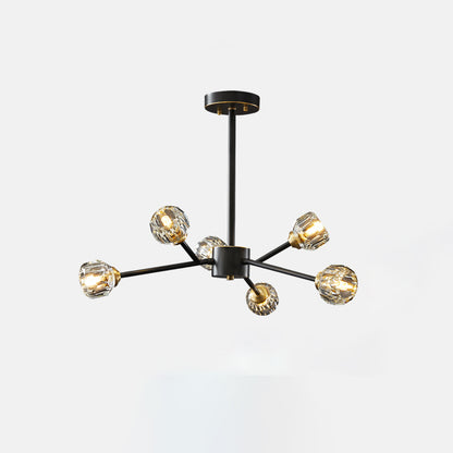 Crystal Ball Cluster Chandelier