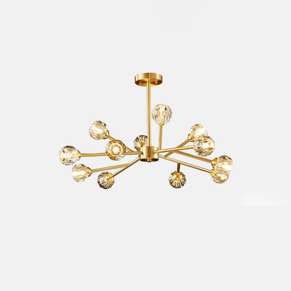 Crystal Ball Cluster Chandelier