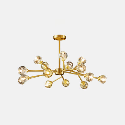 Crystal Ball Cluster Chandelier