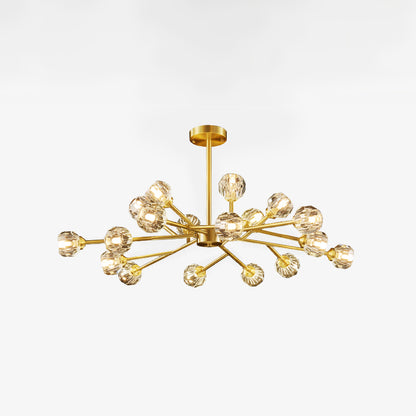 Crystal Ball Cluster Chandelier