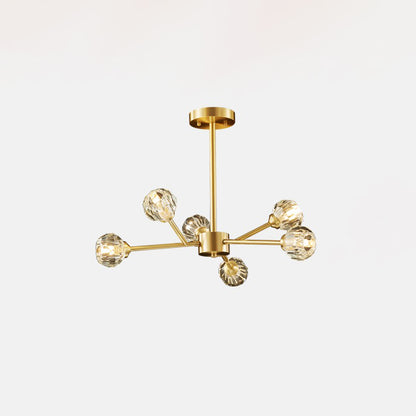 Crystal Ball Cluster Chandelier